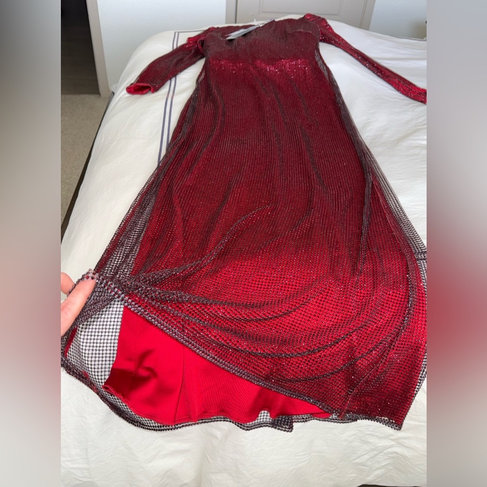 RALPH LAUREN PURPLE LABEL MINALI OFF SHOULDER CRYSTAL EMBELLISHED GOWN - Picture 13 of 17